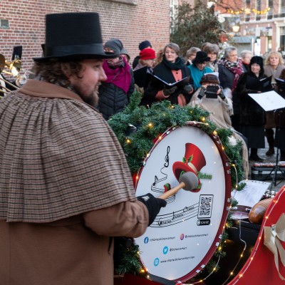 Kerstboom ontsteken